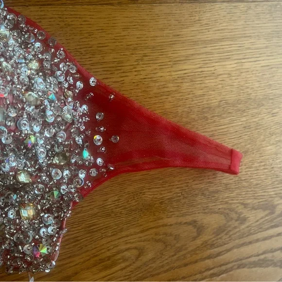 Sherri Hill Vintage Prom Dress Top For Replacement Skirt Jeweled Beaded Bodice - Picture 5 of 10